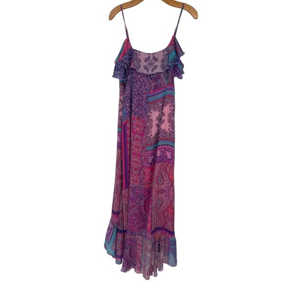 Gianni Bini DANNIJO Isabella Sleeveless Ruffle Chiffon Maxi Dress Large New $199 - Picture 7 of 10